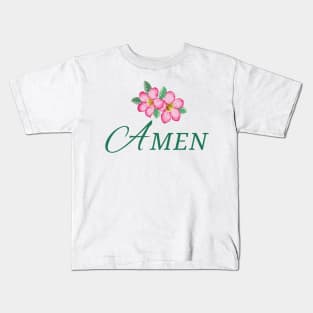 AMEN MASTERS GOLF (V6) Kids T-Shirt